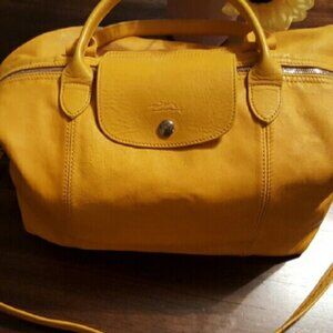 Longchamp Le Pliage Cuir Leather Handbag Like New